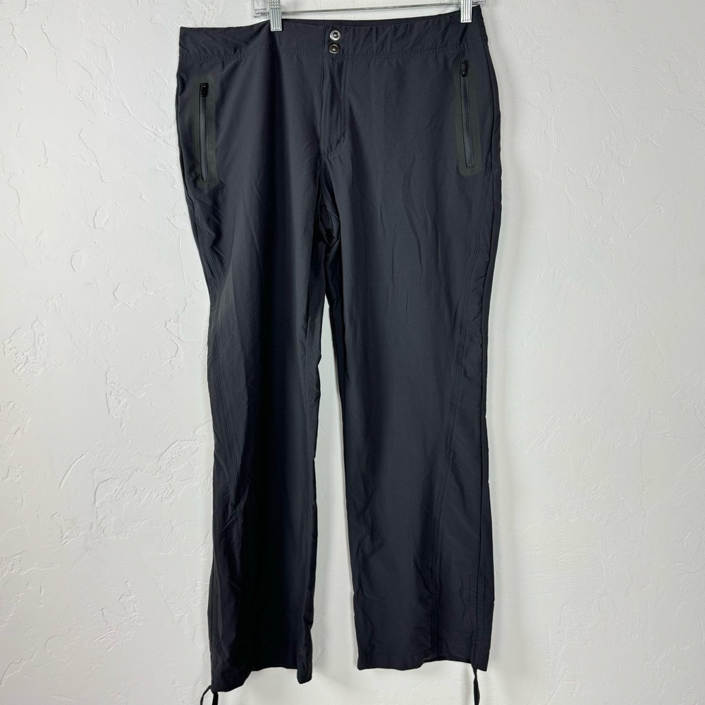Cabelas Pants Solid Charcoal Gray Dark Outdoor Hiking Fishing Nylon Boot‎ Cut